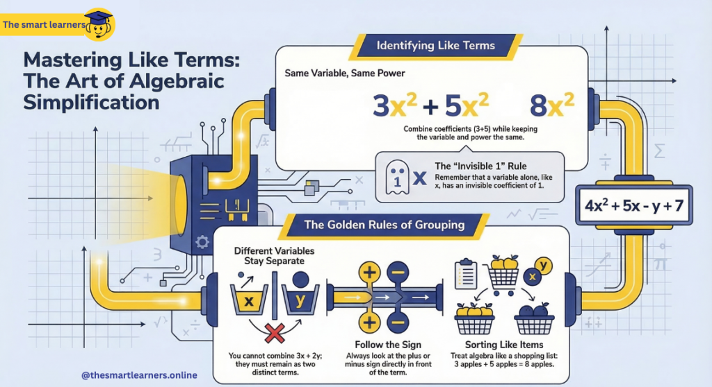 Collecting like terms The smart learners Online tutoring mathematics